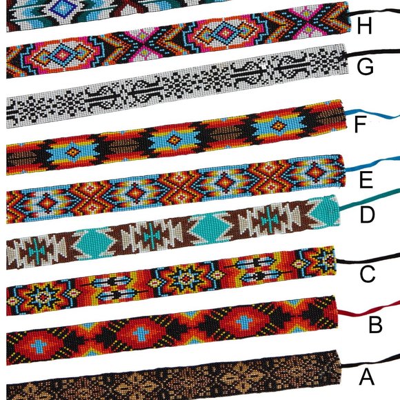 Western Seed Beaded Hat Band Fit Cowboy Hatband Cowgirl Hat Band - Picture 1 of 4